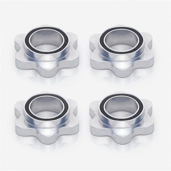 Kurzhantelstangenset 30 mm Chrom 42 cm Sternverschluss