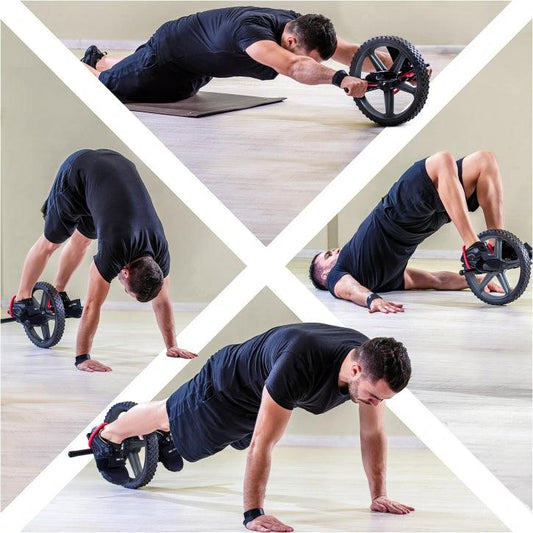 Ab Roller mit verstellbaren Pedalen