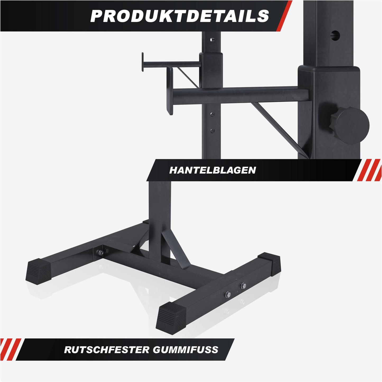 Squat Rack Hantelständer Set inkl. Curlset Kunststoff 35 kg