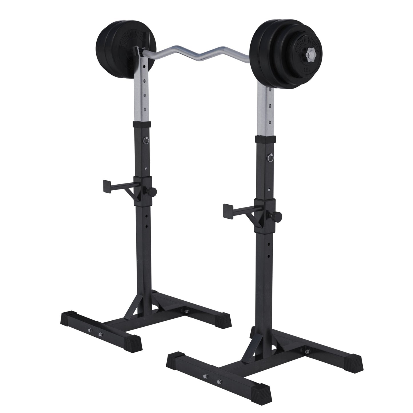 Squat Rack Hantelständer Set inkl. Curlset Kunststoff 35 kg
