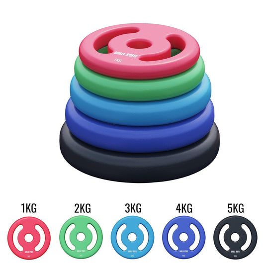 Hantelscheiben Set 30/31 mm Neopren 1 - 5 KG