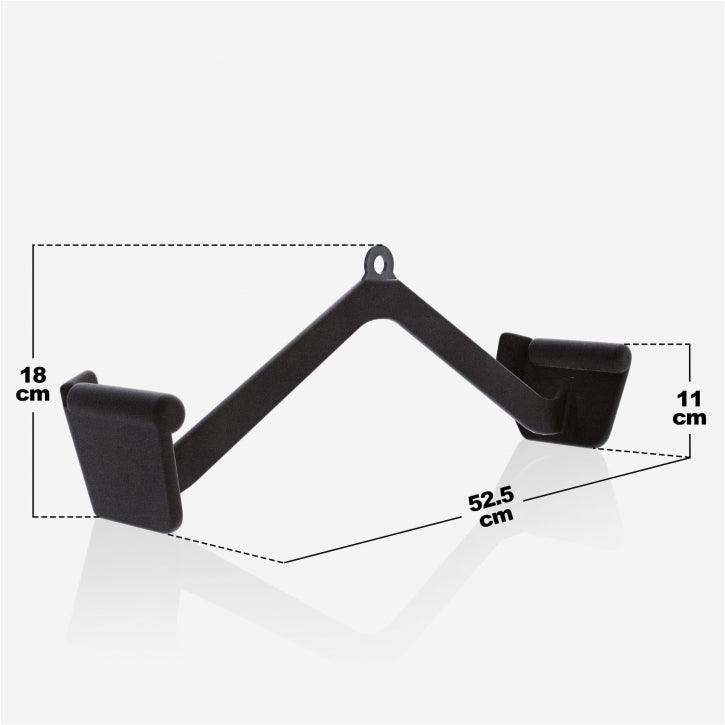 Latzug-/Rudergriff Gummi schwarz