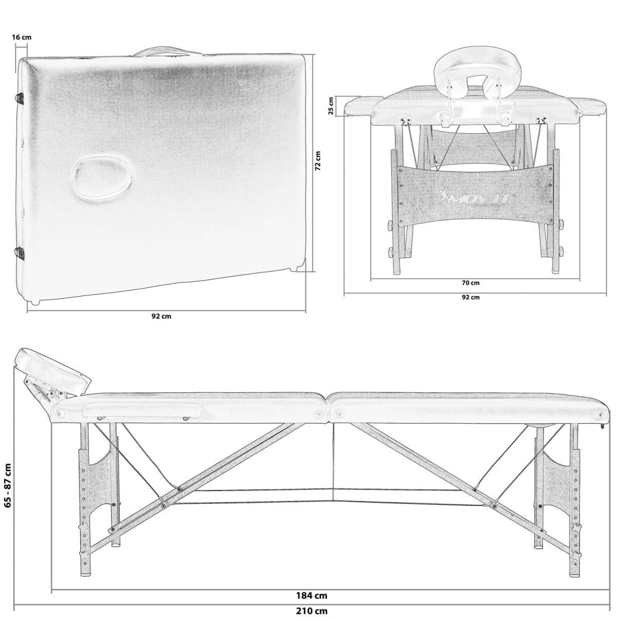 Massageliege inkl. Tasche